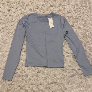 Hollister Seamless Light Blue Long Sleeve Tee